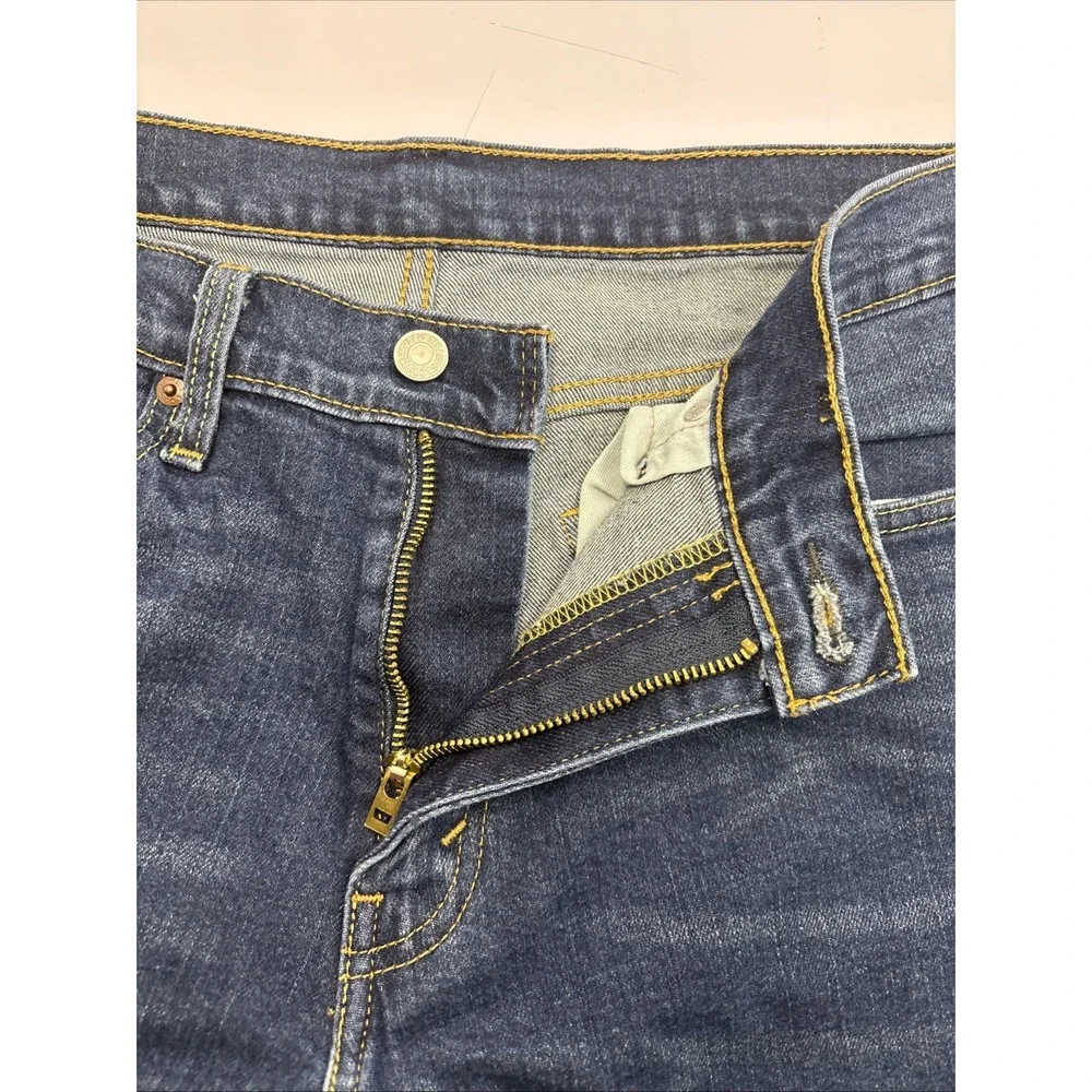 Levis 541 Jeans Mens 32x34 Blue Dark‎ Wash Cotton Stretch Slim Fit Denim